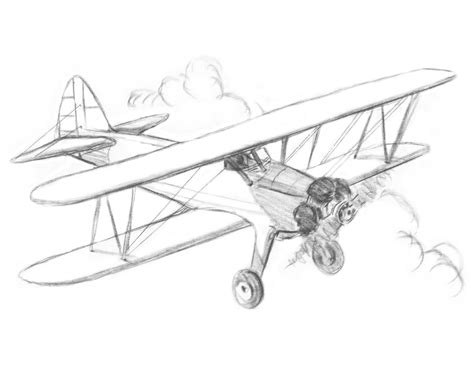 Biplane Drawing at GetDrawings | Free download