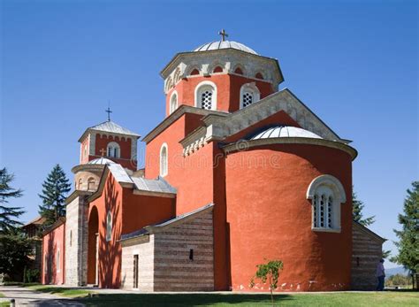 Church of the Ascension of Our Lord in the Zica Monastery in Serbia ...