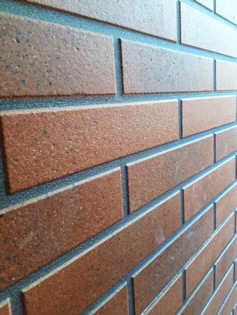 premium photo facing   wall imitating brickwork