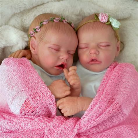 Miaio 17 Inches Twins Reborn Baby Doll Maren and Monica Reborn Babies Toddler , Newborn Twins ...