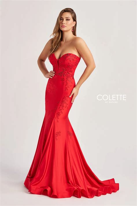red mermaid prom dresses 5