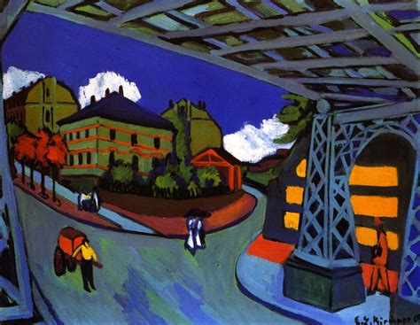 Railway Underpass in Dresden) Ernst Ludwig Kirchner - 1910-1926 | Ernst ...