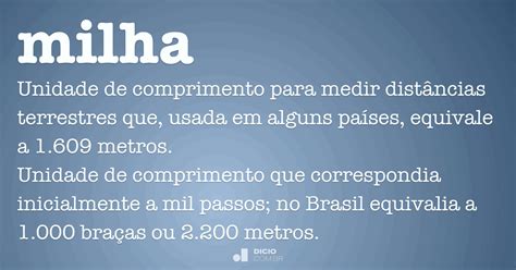 O Que Significa Milha