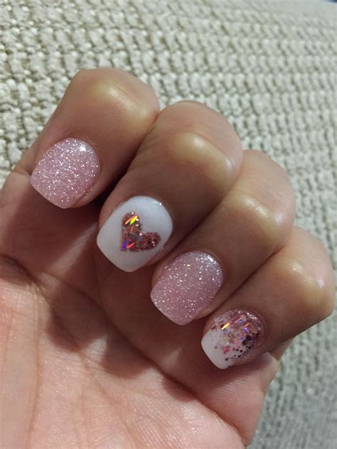 Glitter Valentines Nails at Anthony Bohnsack blog