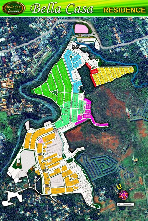 site plan perumahan bellacasa