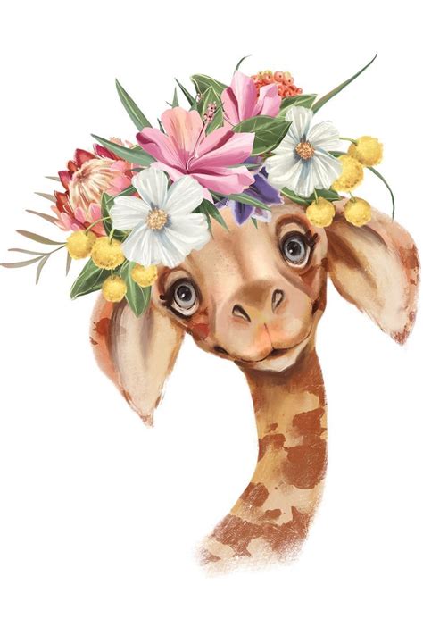 Tropical animals. Тропические животные. PNG. | Картины с жирафами ...