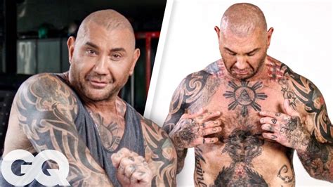 Dave Bautista Breaks Down His Tattoos | GQ - YouTube