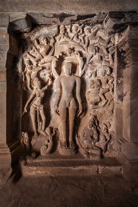 Relief Carvings at Kailash Temple, Ellora Stock Image - Image of ...