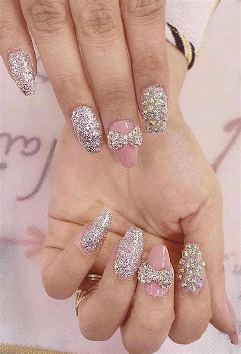 Rhinestone Bows For Nails
