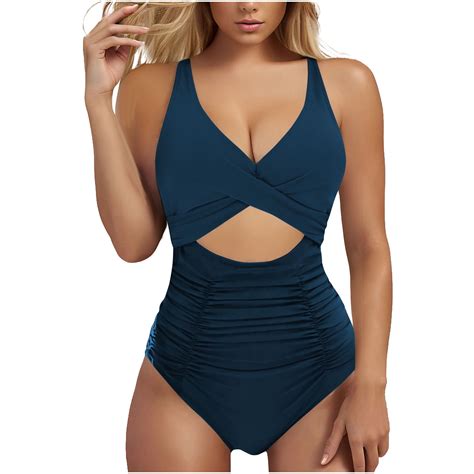 UTSJKR Womens One Piece Swimsuits Push Up Tummy Control Bathing Suit