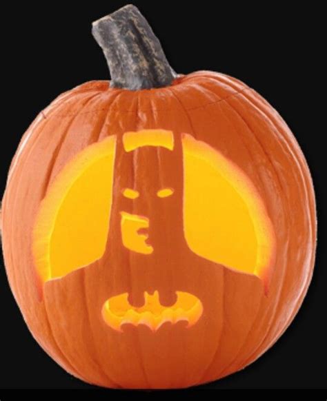 Batman pumpkin carving