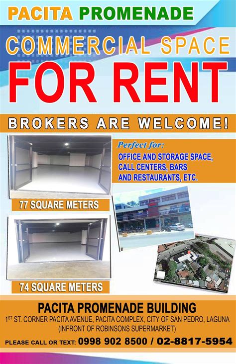 COMMERCIAL SPACE FOR RENT!!! PACITA COMPLEX San Pedro - Philippines Buy