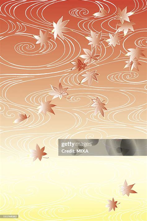 Cg Of Japanese Painting Autumn Leaves High-Res Vector Graphic - Getty ...