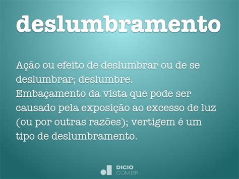 O Que Significa Deslumbramento