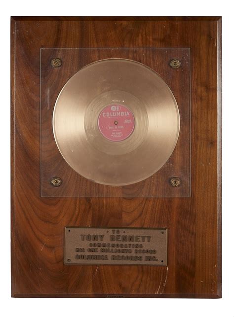 Tony Bennett | Rags to Riches Record Award