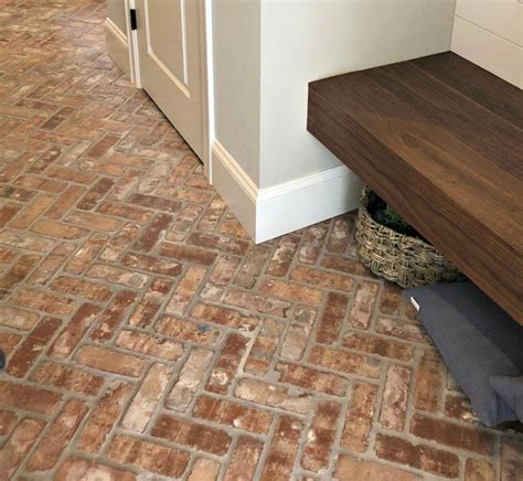 Brick Pattern Tile Floor
