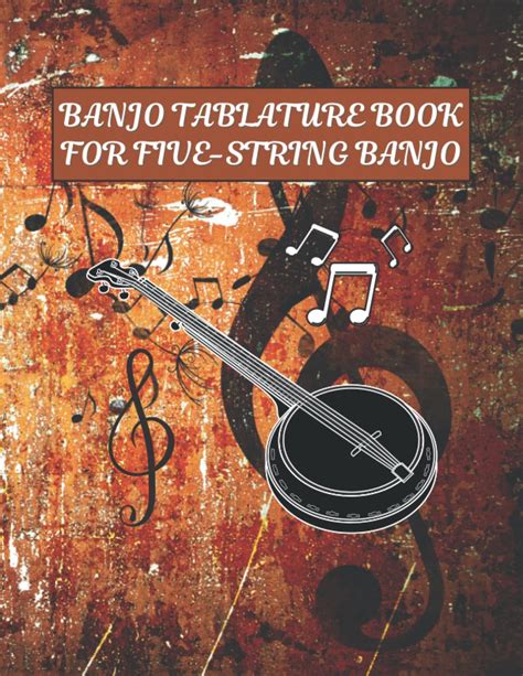 Banjo Tablature Book For Five String Banjo Blank Tablature Journal ...