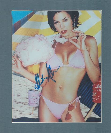 Bid Now: Krista Allen signed 12x10 overall mounted colour photo. Krista