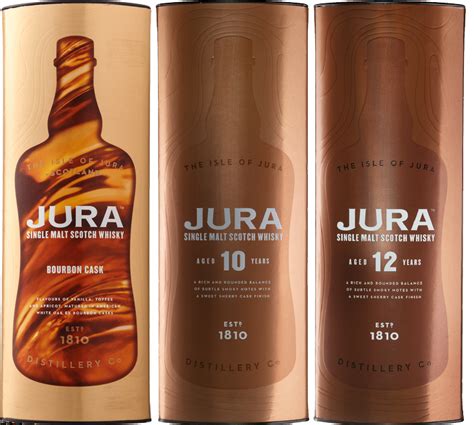 Набор виски Jura Bourbon Cask 0.7 л 40% + Jura 10yo 0.7 л 40% + Jura ...