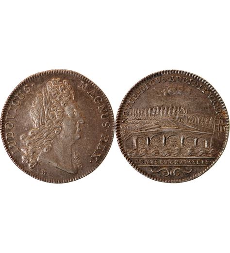 ponts  chaussees jeton argent argent  suffren numismatique