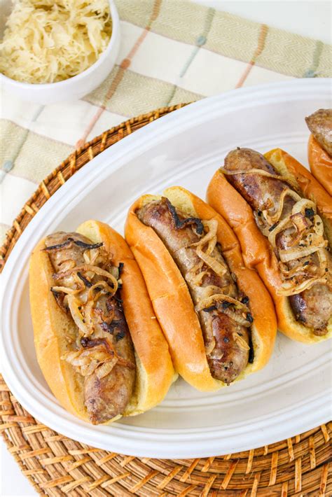Oven Beer Brats - The Cookin Chicks