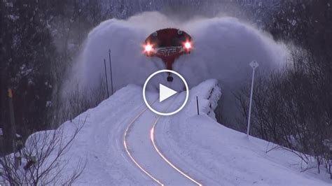 Powerful snow plow train removal – Canvids