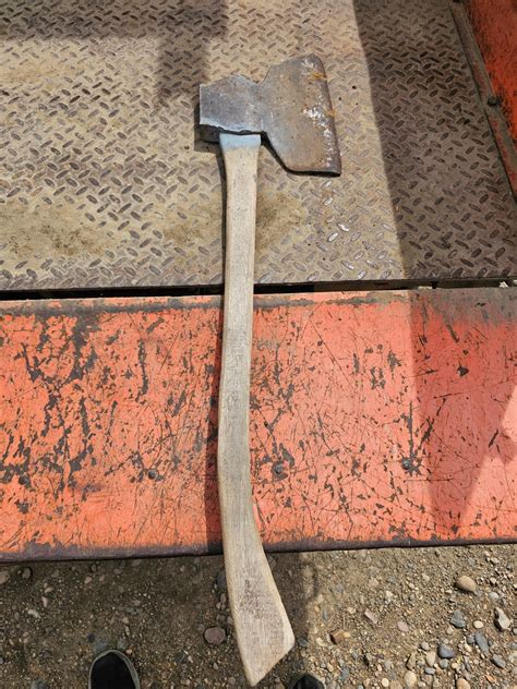 35" Flint Edge Broad Axe - Schmalz Auctions