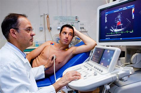doppler echocardiography stock image  science photo library