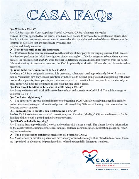 faq sheet jpeg pg casa