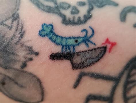 Danger Shrimp tattoo : r/shrimptank