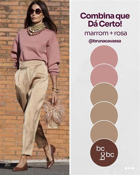 Marrom E Rosa Combinam