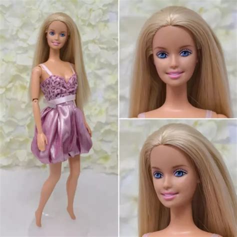 MATTEL BARBIE EARLY 2000s Blonde Hair Jointed Arms Model Doll Beautiful ...