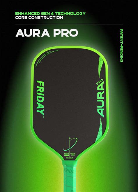 friday aura pro paddle gen  mm friday pickleball