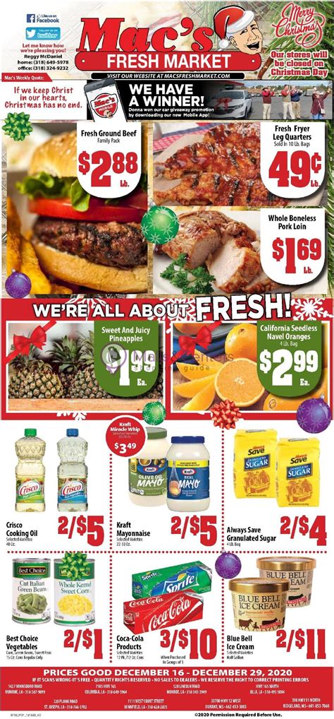 macs fresh market weekly ad sales flyers specials mallscenters