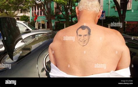 GET ME ROGER STONE, Roger Stone, with tattoo of Richard Nixon, 2017 ...