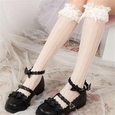 Babydoll Lolita Stockings Thigh High Socks Lace Cute | Kawaii Babe