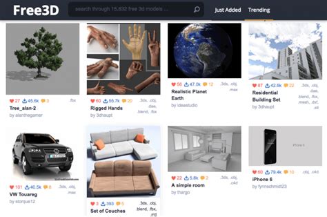 2019 Best Sites & 3D Archives for Free 3D Models | All3DP