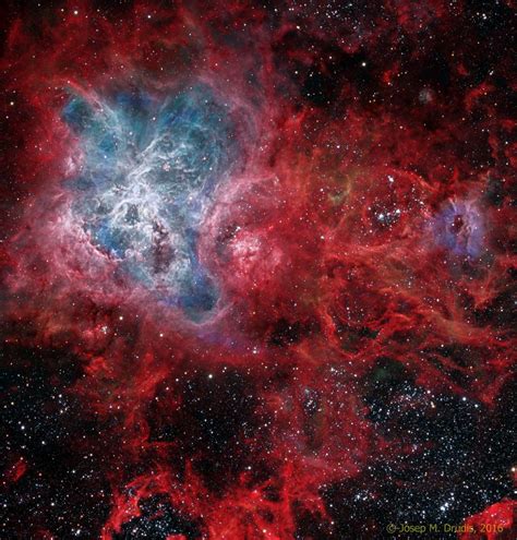 La telaraña cósmica de la nebulosa de la Tarántula