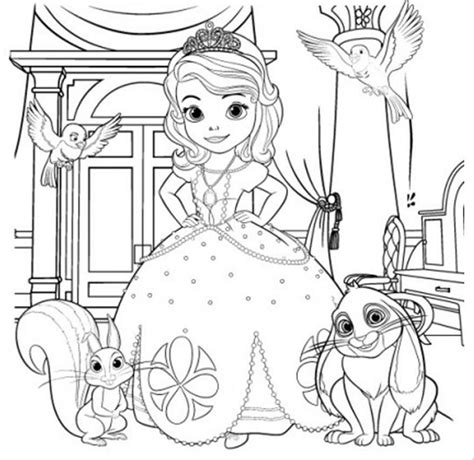 Sofia the First Coloring Pages