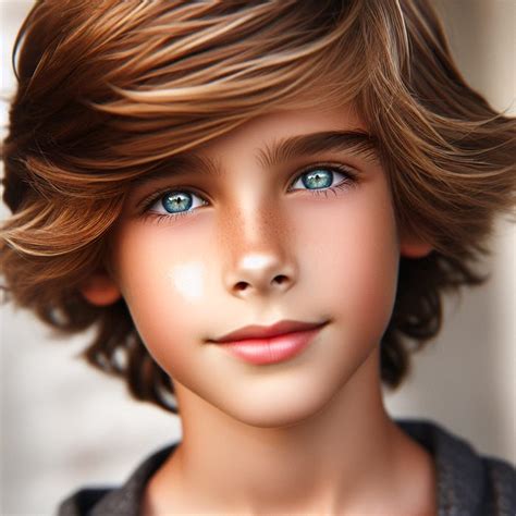 kid  brown hair  blue eyes