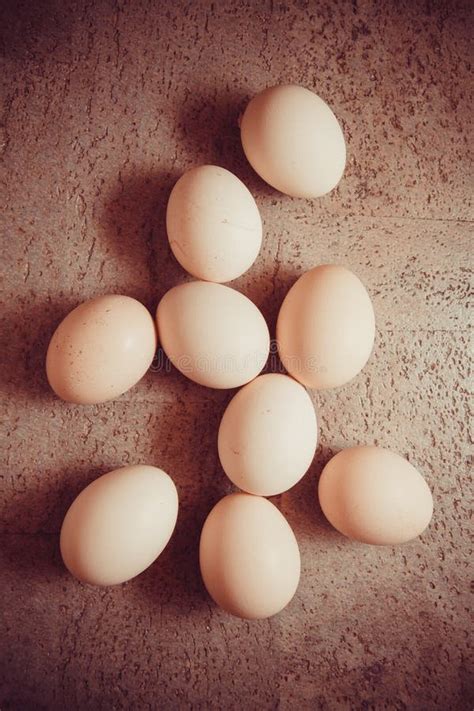 Fresh hen eggs stock image. Image of group, natural, wood - 74072955