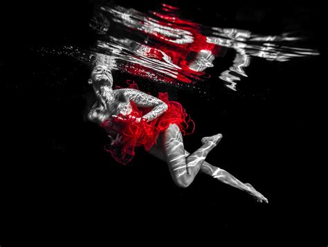 Alex Sher - Garden Pool - underwater nude photograph - print on paper