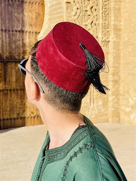 FEZ the Moroccan Traditionnal Tarbosh Andalussi Culture, Egyptian Turkish Tarboush Hat Black ...