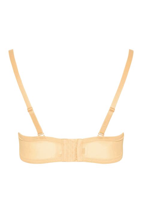 Plus Size Nude Moulded Underwired Full Cup Multiway Bra With Removable