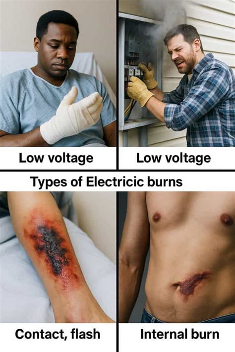 comparing electrical burn injuries voltage severity legal implications