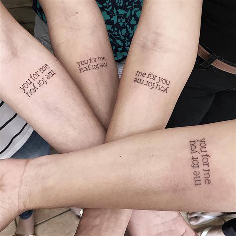 You for Me Me for You Best Friend Tattoo Matching Tattoo - Etsy