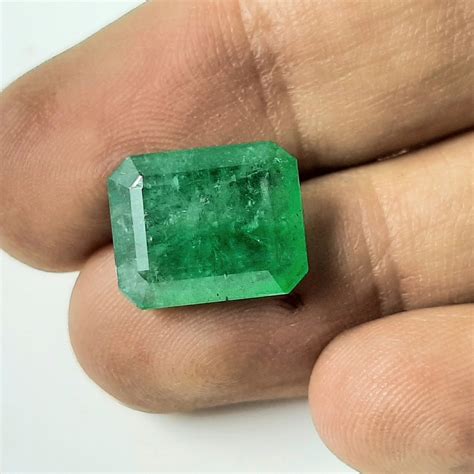 Natural Faceted Emerald Loose Gemstone Fine Quality Zambia | Etsy