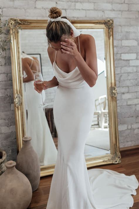 Simple silk wedding dress 60 photos - Astyledwedding.com