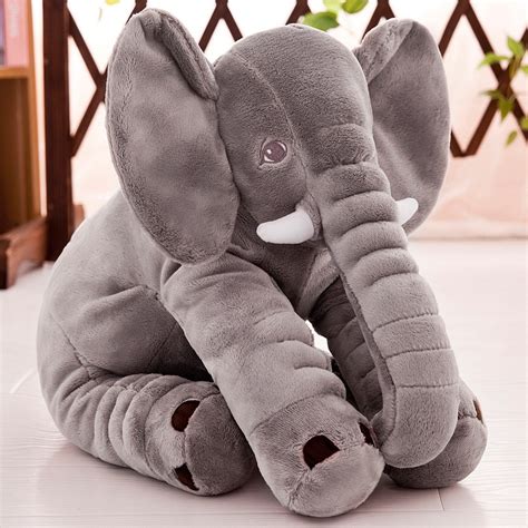 Elephant Soft Appease Baby Pillow Infant Calm Plush Doll Toy Baby Sleep ...