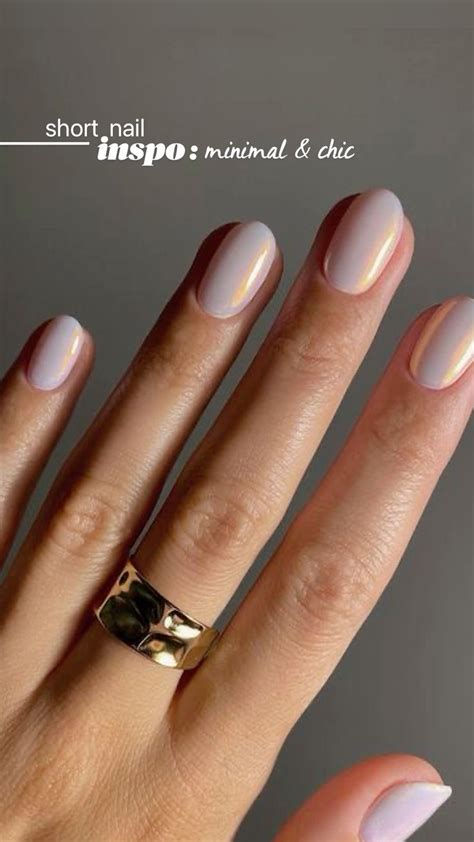 short nail inspo minimal chic manicure ideas  spring aesthetic
